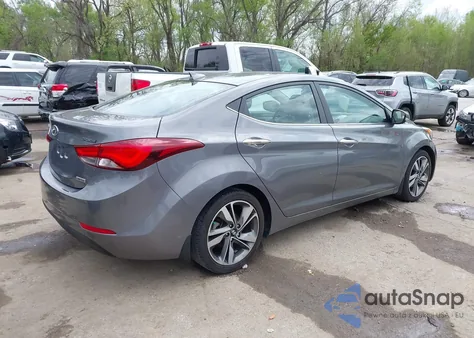 2014 Hyundai Elantra Limited from USA, damaged, VIN 5NPDH4AE5EH517994